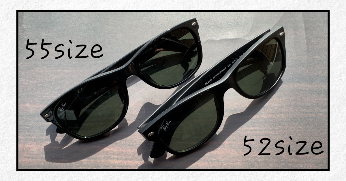 Ray-Ban ニューウェイファーラー 廃番52サイズ レイバン ニューウェイファーラー RB2132F 601/52 55mm ブラック